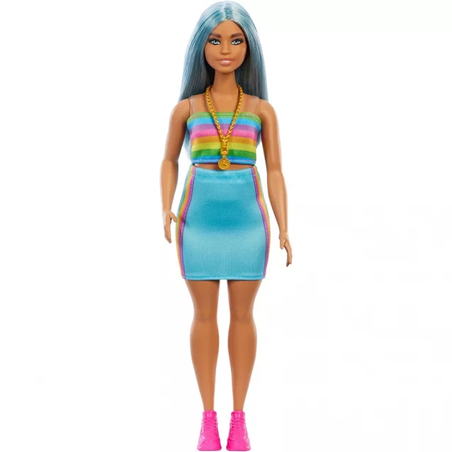 Лялька Barbie Модниця в спортивному костюмі топ-спідниця (HRH16) - 4