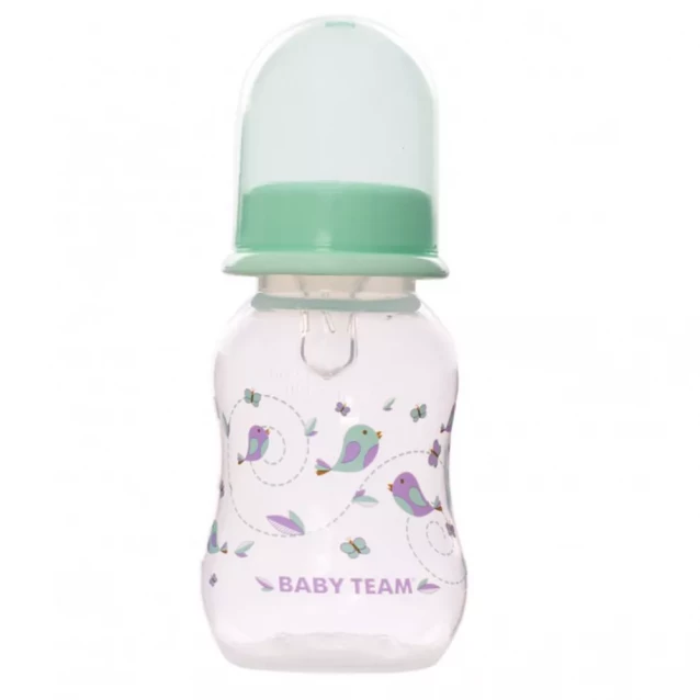 Бутылочка для кормления Baby Team с талией и силиконовой соской 125 мл, 0+ (1111) - 4