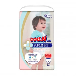 Японські підгузники-трусики Goo.N Plus Для Дітей 9-14 кг унісекс, 44 шт (843340) для малюків