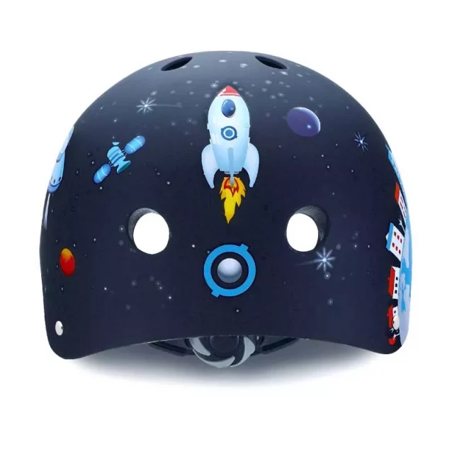 GLOBBER Шлем защитный детский, Ракета черный, 51-54см (XS) - 5