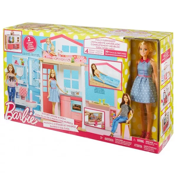 Портативний будиночок Barbie з лялькою - 4