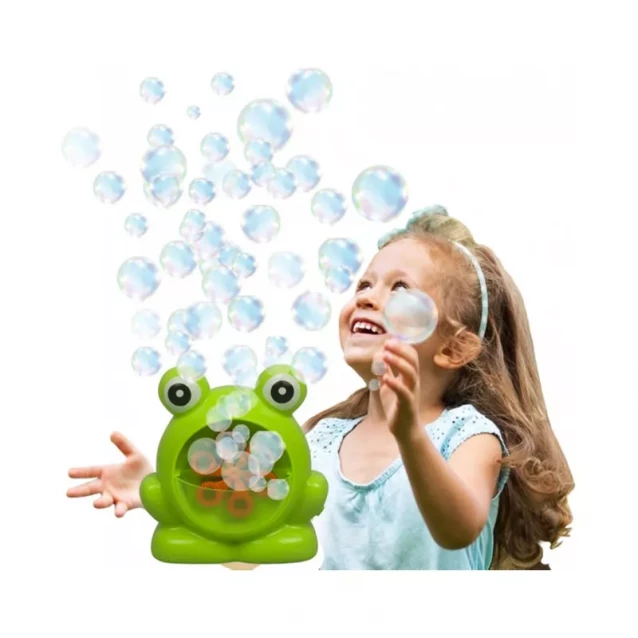 WANNA BUBBLES Мильні бульбашки "Баббл генератор, зелене жабеня", 50 мл - 7