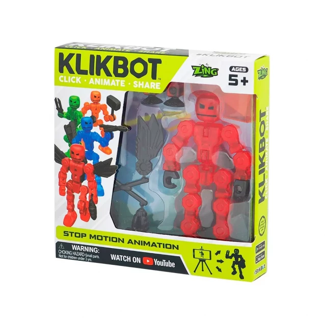 STIKBOT & KLIKBOT Фігурка для анімаційної творчості (червоний) - 2