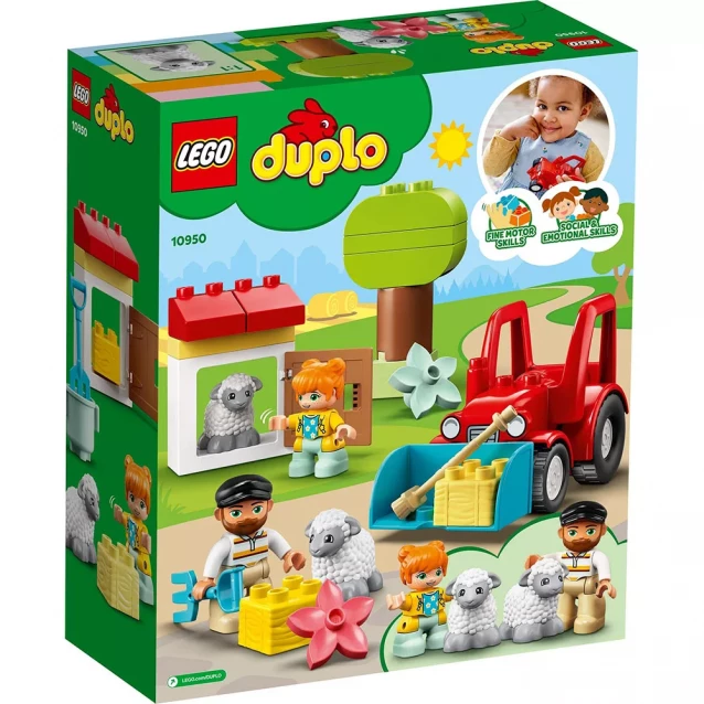 Конструктор LEGO Duplo Сільськогосподарський трактор і догляд за тваринами (10950) - 6