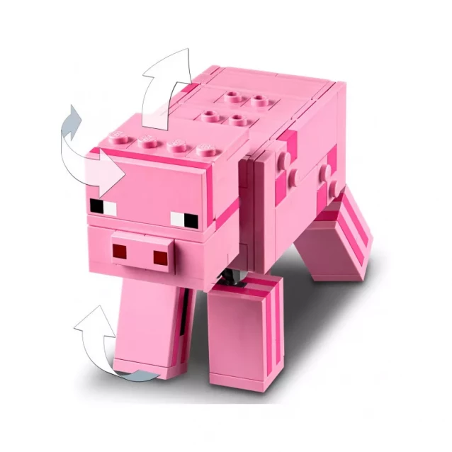 Конструктор LEGO Minecraft Великі Фігурки, Свиня Та Зомбі-Дитина (21157) - 7