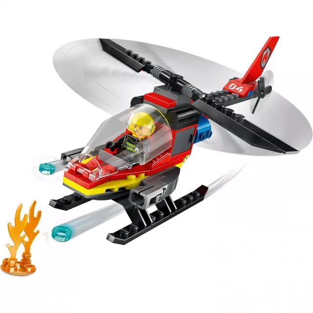 Конструктор LEGO City Пожежний рятувальний гелікоптер (60411) - 4