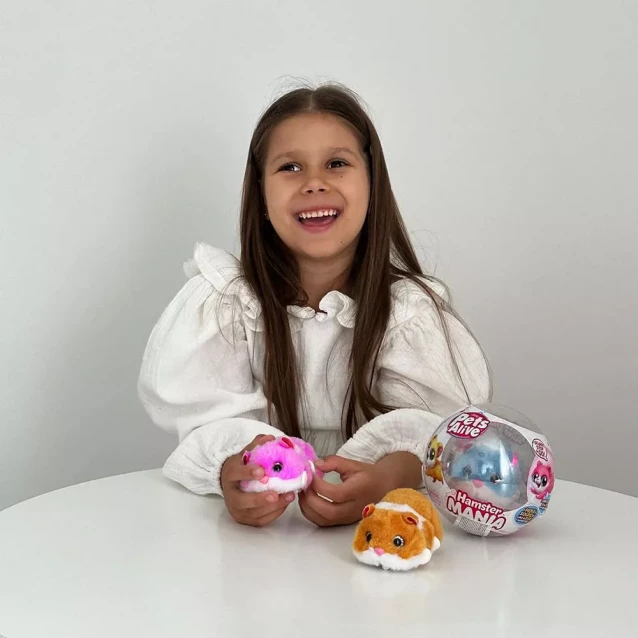 Интерактивная мягкая игрушка Pets & Robo Alive Забавный хомячок розовый (9543-2) - 6