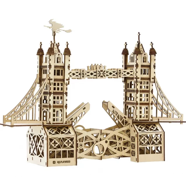 Деревянный конструктор 3D PLAY WOOD Тауэрский мост Коллекционная модель в упаковке (10401) - 2