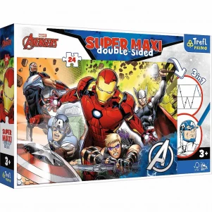 Пазлы с раскраской Trefl Marvel Super Maxi Вместа сильнее 24 эл (41007) детская игрушка