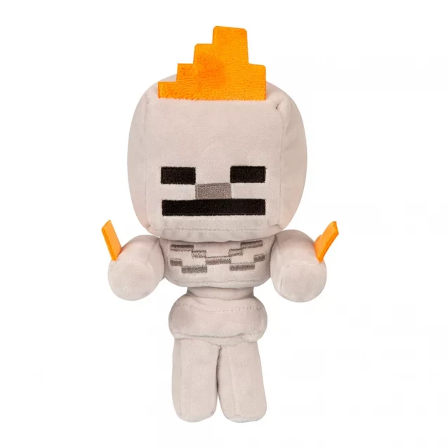 Плюшевая игрушка JINX Minecraft Happy Explorer Skeleton On Fire Plush Gray (JINX-9959) - 2