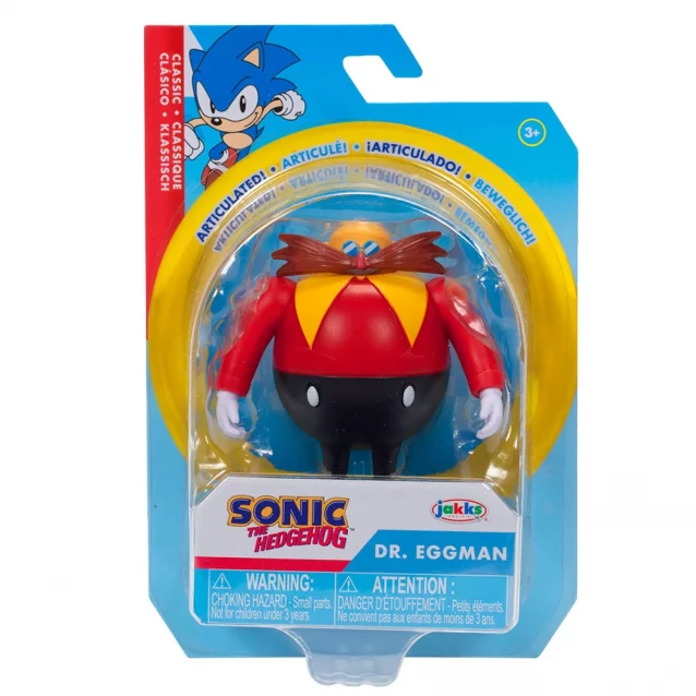 Фигурка с артикуляцией Sonic the Hedgehog Классический Доктор Эггман 6 см (41435i) - 1