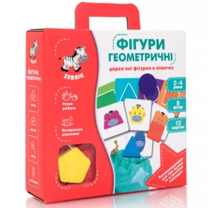 Гра-сортер Vladi-Toys Фігури геометричні у мішечку (ZB2001-02) для малюків