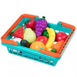 Ігровий набір Battat Lite Овочі-фрукти на липучках (BT4743Z) для малюків