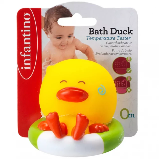 Іграшка для купання Infantino Каченя на відпочинку з тестером температури (205052) - 1