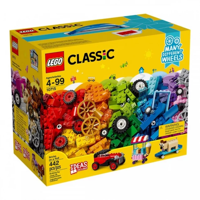 Конструктор LEGO Classic Кубики И Колеса (10715) - 2