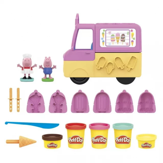 Набор для творчества с пластилином Play-Doh Машинка с мороженым Свинки Пеппы (F3597) - 2