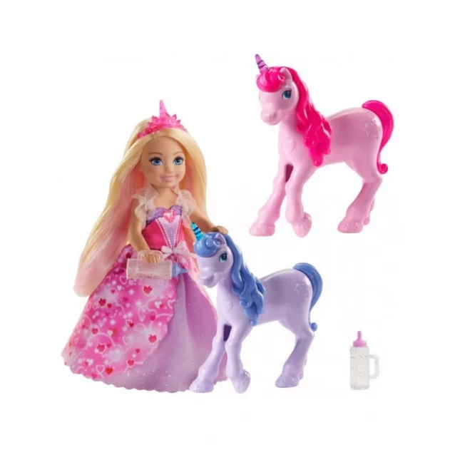 Кукольный набор Barbie серии "Дримтопия" - Челси и единорог (GJK17) - 2