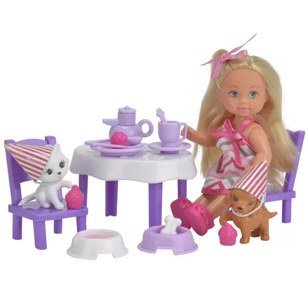 SIMBA TOYS Кукольный набор Эви Вечеринка для домашних любимцев со сладостями и аксес., 3 - 1