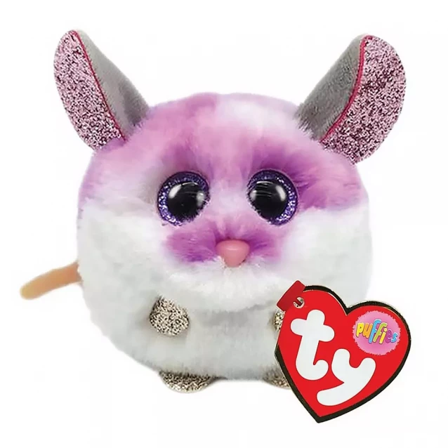 Мягкая игрушка TY Puffies Фиолетовая мышка Purple (42505) - 1
