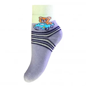 Шкарпетки дитячі Брестські 3060 BABY з малюнком р.11-12 світло-сірі (14С3060) Шкарпетки і колготки