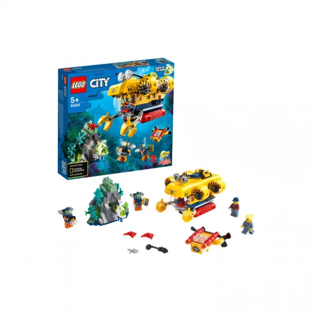 Конструктор LEGO City Океан: разведывательный подводная лодка (60264) - 4