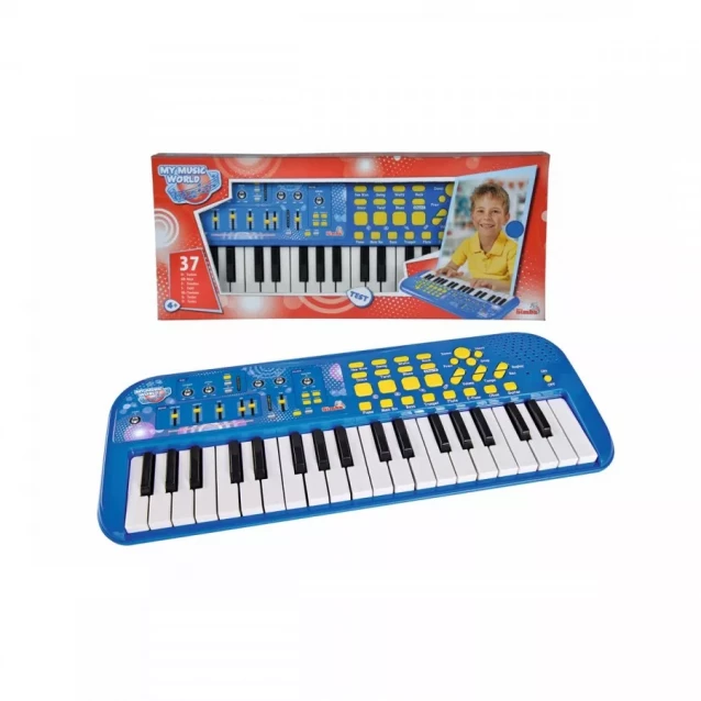 SIMBA Музичний інструмент "Електросинтезатор", 37 клавіш, 7 ритмів, 50х20 см, 4+ - 2