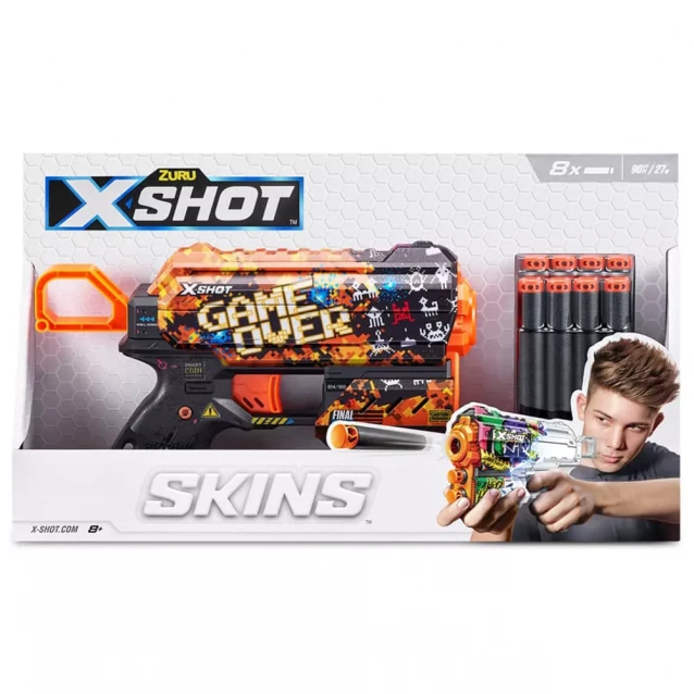 Бластер X-Shot Skins Flux Game Over (36516E) - 6