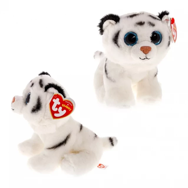 Мягкая игрушка TY Beanie Babies Белое тигренок Tundra стандарт (42106) - 2