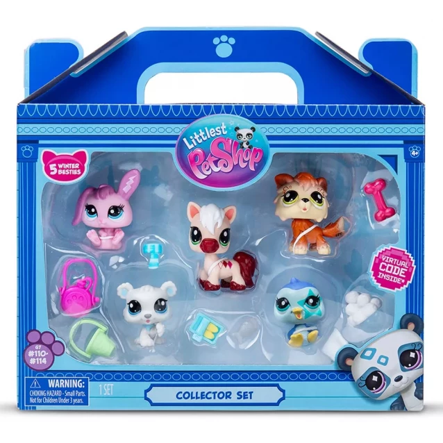Набір фігурок Littlest PetShop Зимові пригоди 5в1 (00573) - 1