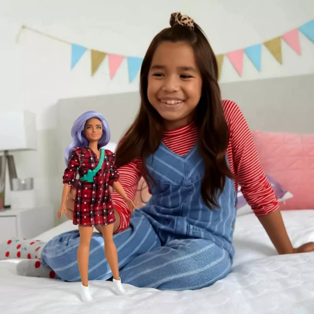 Кукла Barbie Модница в клетчатом платье (GRB49) - 5