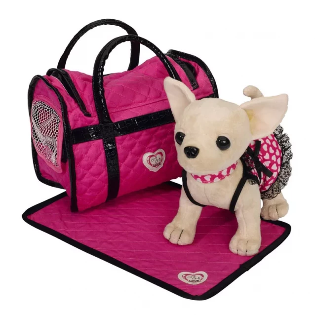 CCL Собачка Чихуахуа Розовая мечта с ковриком и сумочкой , 20см, 5+ - 1