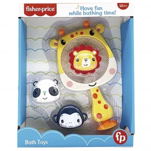 Набір Fisher Price сачок-жираф та тварини для гри з водою (GMBT001) для малюків