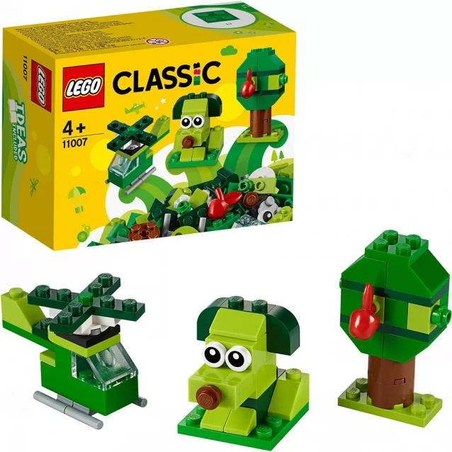 Конструктор Lego Classic Зелені Кубики Для Творчості (11007) - 5