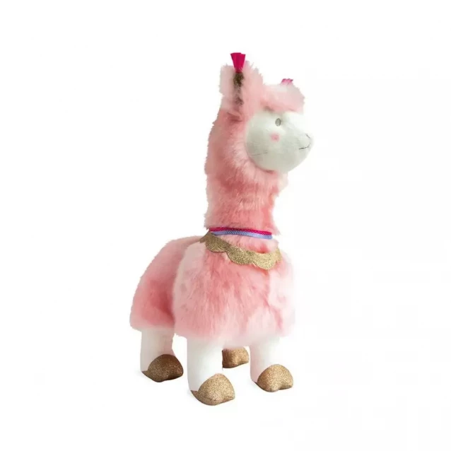 Мягкая игрушка Doudou лама розовая 50 см (HO2803) - 2