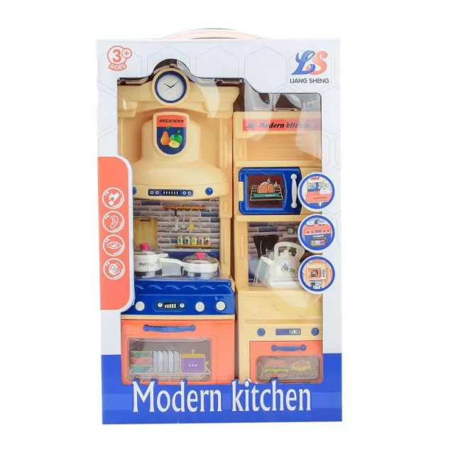Іграшковий набір кухня арт. LS322-21, світло, звук, батар., у коробці 38*23,7*8,5 см - 3