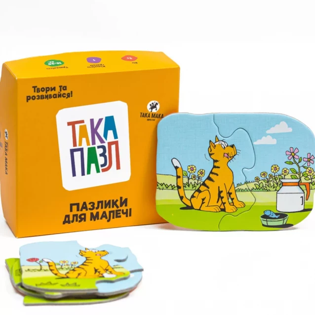 TAKA MAKA ПАЗЛ -пазлики для малечі(котик) 160001-UA - 1