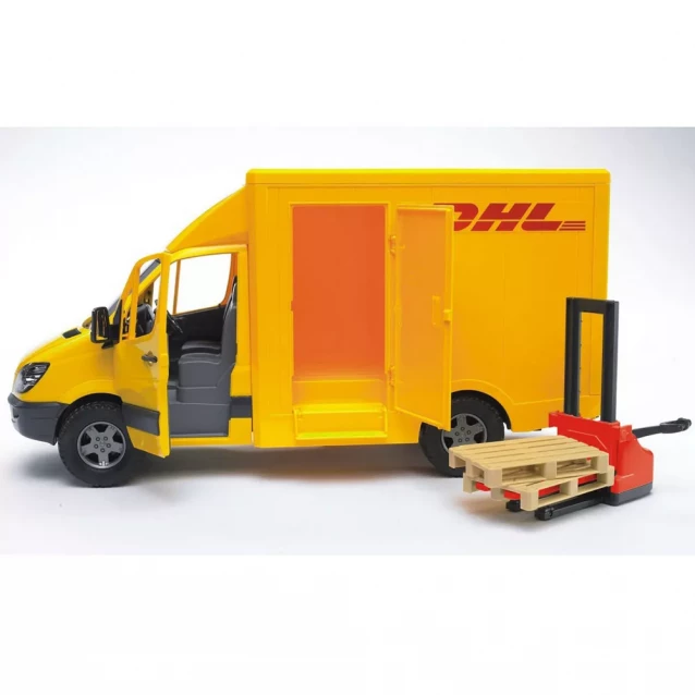 BRUDER игрушка - МВ Sprinter курьерская доставка грузов с погрузчиком, М1:16 - 4