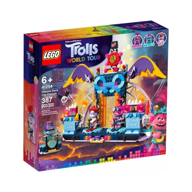 Конструктор LEGO Trolls Концерт в городе Рок-на-Вулкане (41254) - 1