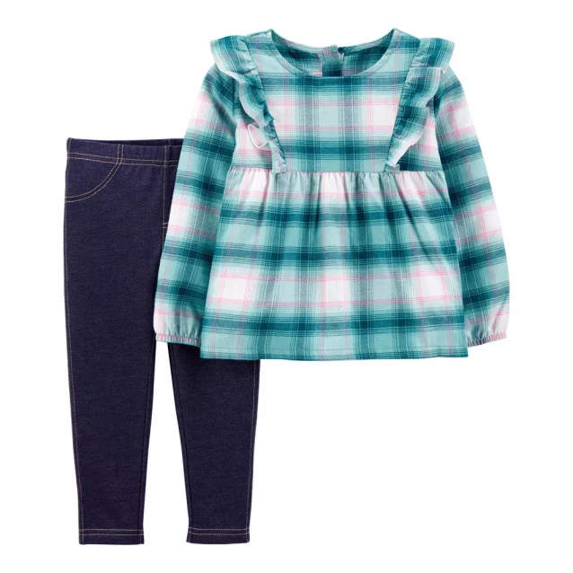 Carter's Комплект (2 шт.) кофта з довгим рукавом, штани для дівчинки (99-105cm) (2J172010_4T) - 1
