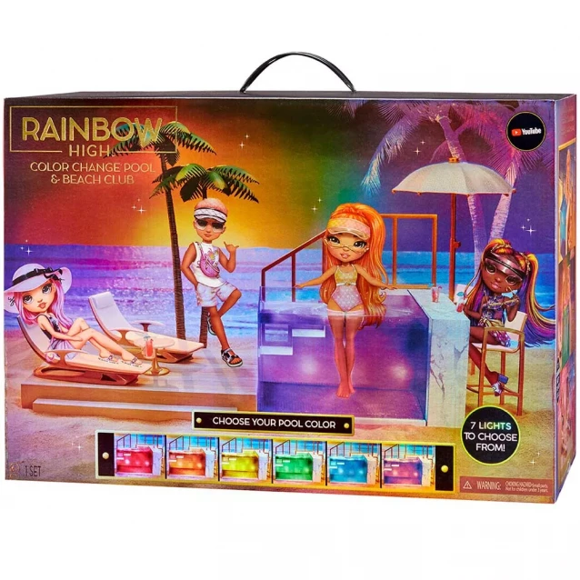 Домик для кукол RAINBOW HIGH серии Pacific Coast - ВЕЧЕРИНКА У БАСЕЙНА (578475) - 11