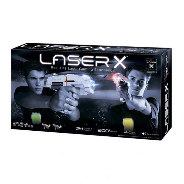Ігровий набір для лазерних боїв - LASER X ДЛЯ ДВОХ ГРАВЦІВ (2 бластера, 2 мішені) - 3
