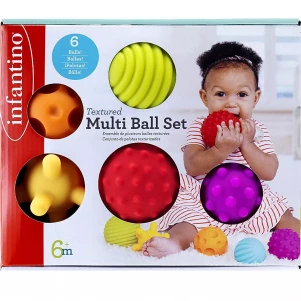 М'ячики текстурні Infantino 6 шт (005209) дитяча іграшка