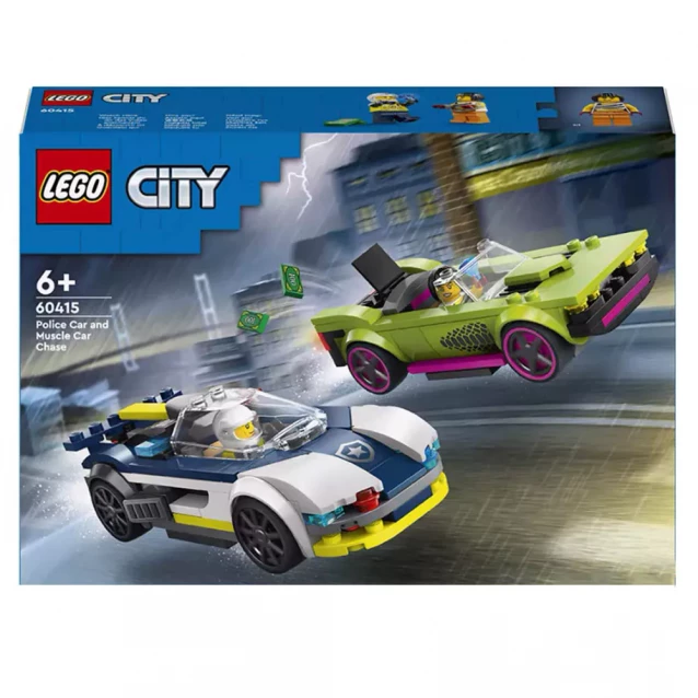 Конструктор LEGO City Преследование маслкара на полицейском автомобиле (60415) - 1