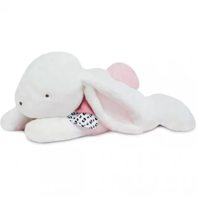 М'яка іграшка Doudou Щасливий кролик з рум'янами 80 см (DC3856) - 1