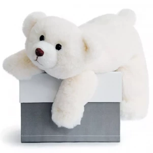 М'яка іграшка Doudou Ведмедик сніжок білий 30 см (HO2567) дитяча іграшка