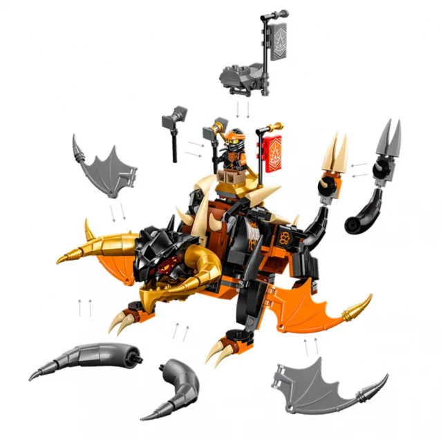 Конструктор LEGO Ninjago Земляний дракон Коула EVO (71782) - 5