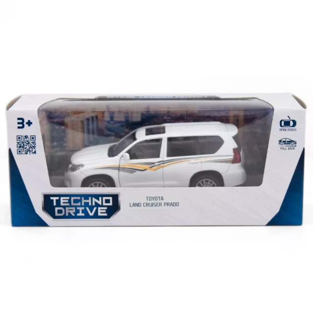 Автомодель TechnoDrive Toyota Land Cruiser біла (250277) - 11