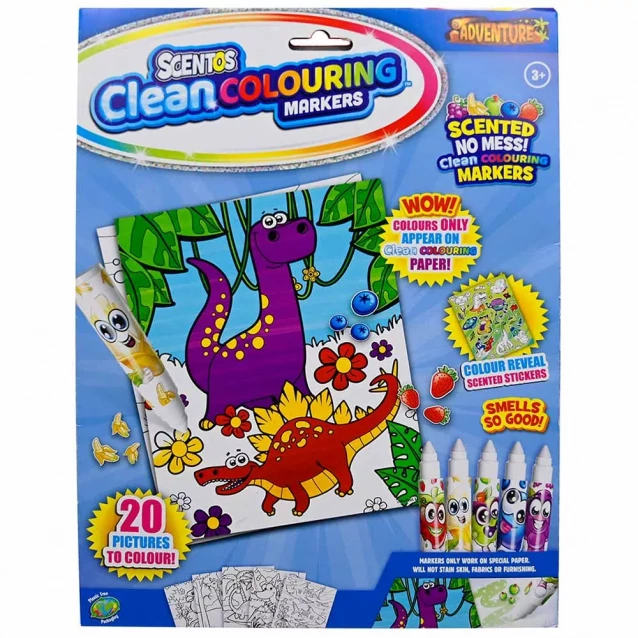 Ароматный набор для творчества Scentos Clean Colouring Увлекательные приключения (20211) - 1