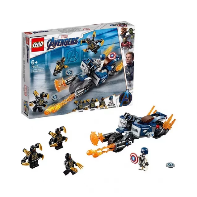Конструктор LEGO Super Heroes Captain America: Outriders Attack (76123) - 3