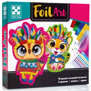 Набор для творчества Vladi-Toys Foil Art Безумные индейцы (VT4433-09) детская игрушка